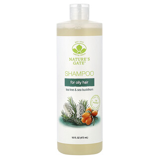 Mild By Nature, (Nature's Gate®), Tea Tree & Sea Buckthorn Shampoo for Oily Hair, 16 fl oz (473 ml)