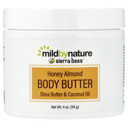 Mild By Nature Sierra Bees™, Honey Almond Body Butter, 4 oz (114 g)