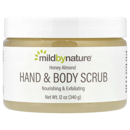 Mild By Nature, Hand- und Körperpeeling, Honigmandel, 12 oz (340 g)