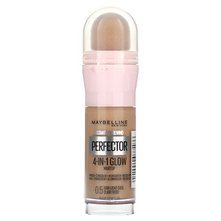 Maybelline, Instant Age Rewind, Maquillaje con brillo Perfector 4 en 1, 0.5 Frío con luz clara`` 20 ml (0,68 oz. Líq.)