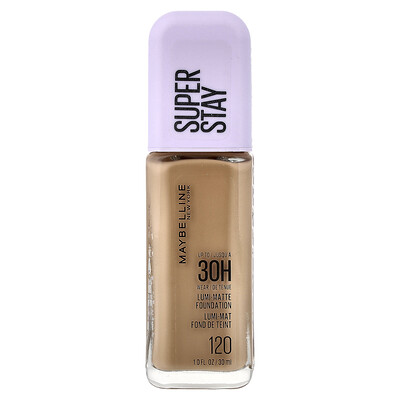 Maybelline, Super Stay, Base de maquillaje mate, 120, 30 ml (1 oz. líq.)