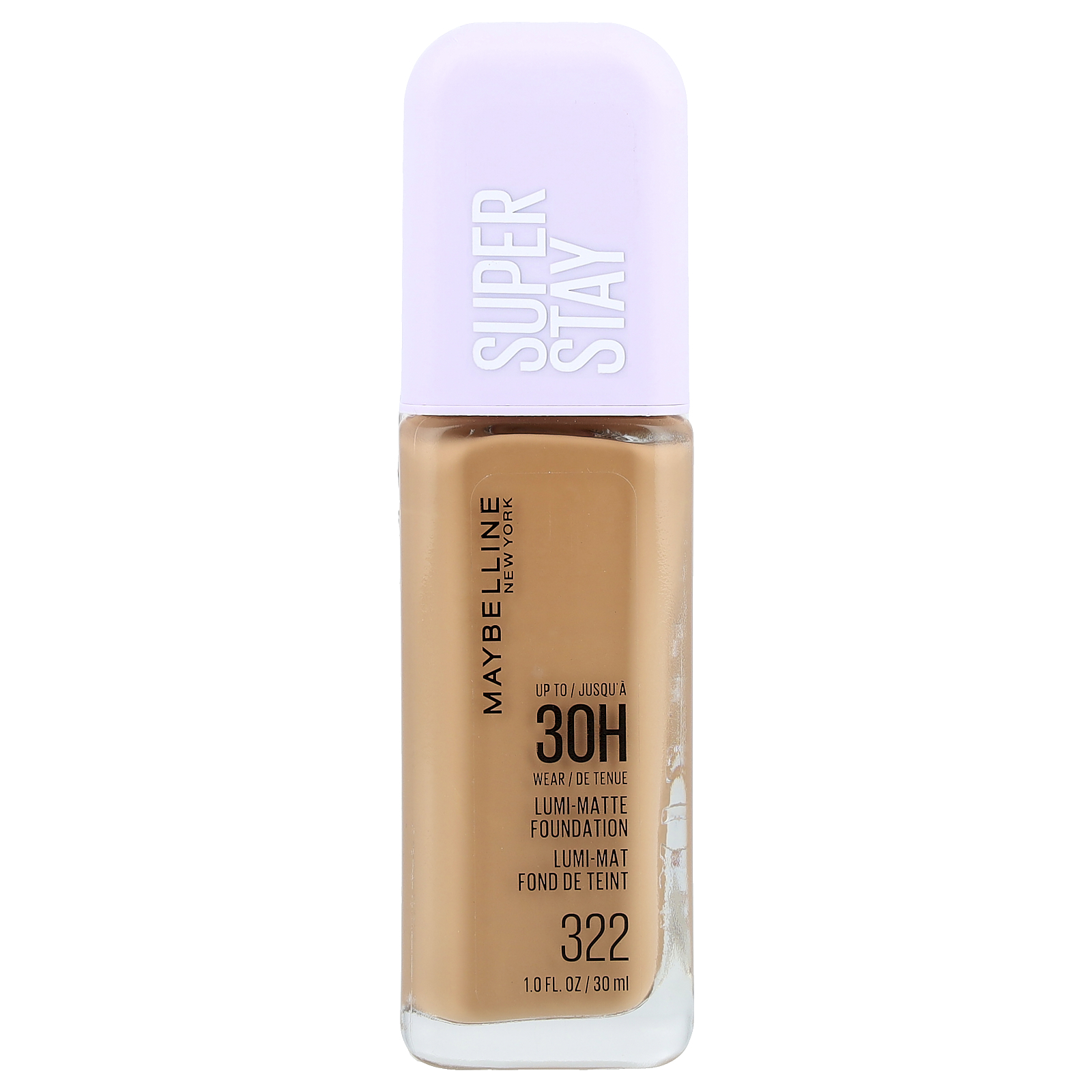 Maybelline (메이블린), 슈퍼 스테이, 루미-매트 파운데이션, 322, 30ml(1fl oz)