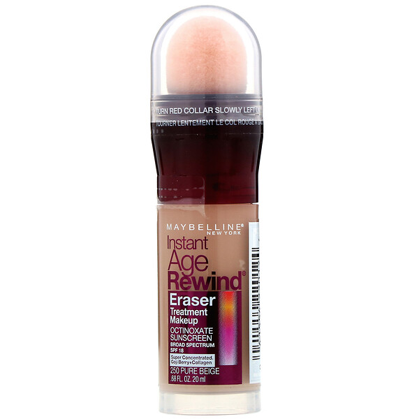 Maybelline, Instant Age Rewind, Eraser Treatment Makeup, 250 Pure Beige