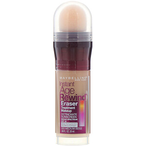 Отзывы о Maybelline, Instant Age Rewind, Eraser Treatment Makeup, 300 Medium Beige, 0.68 fl oz (20 ml)