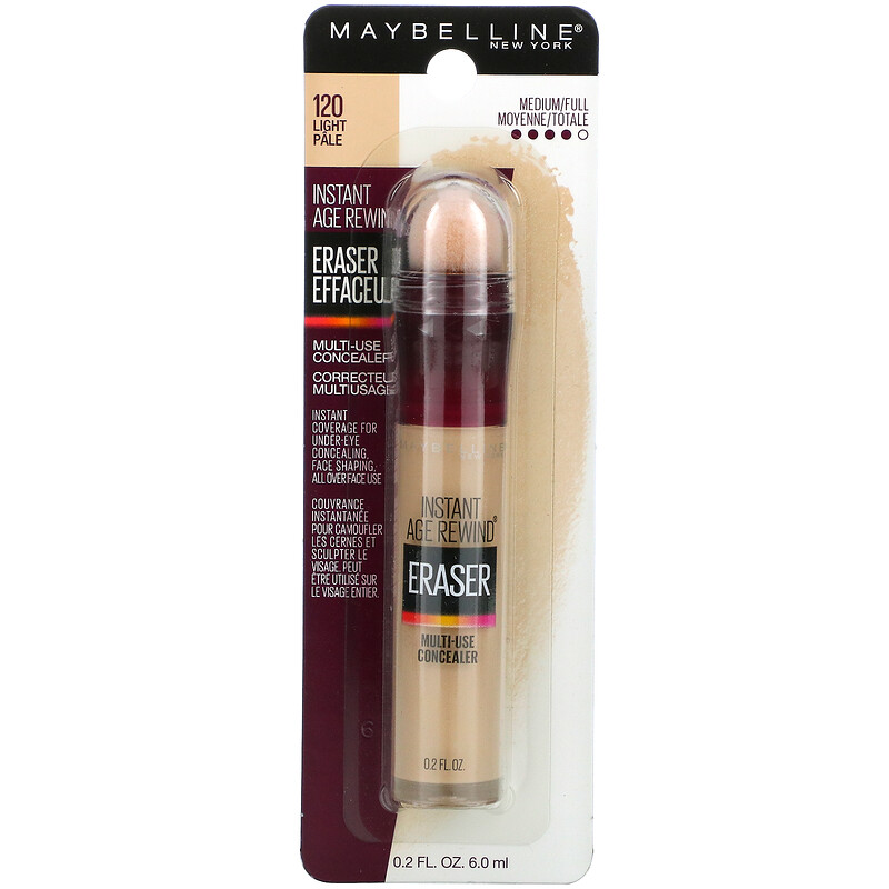 Maybelline, Instant Age Rewind, Eraser Multi-Use Concealer, 120 Light ...