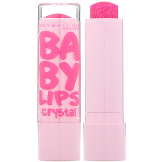 Maybelline, Baby Lips Crystal, Bálsamo para labios hidratante, Cuarzo rosa 140, 4,4 g (0,15 oz)