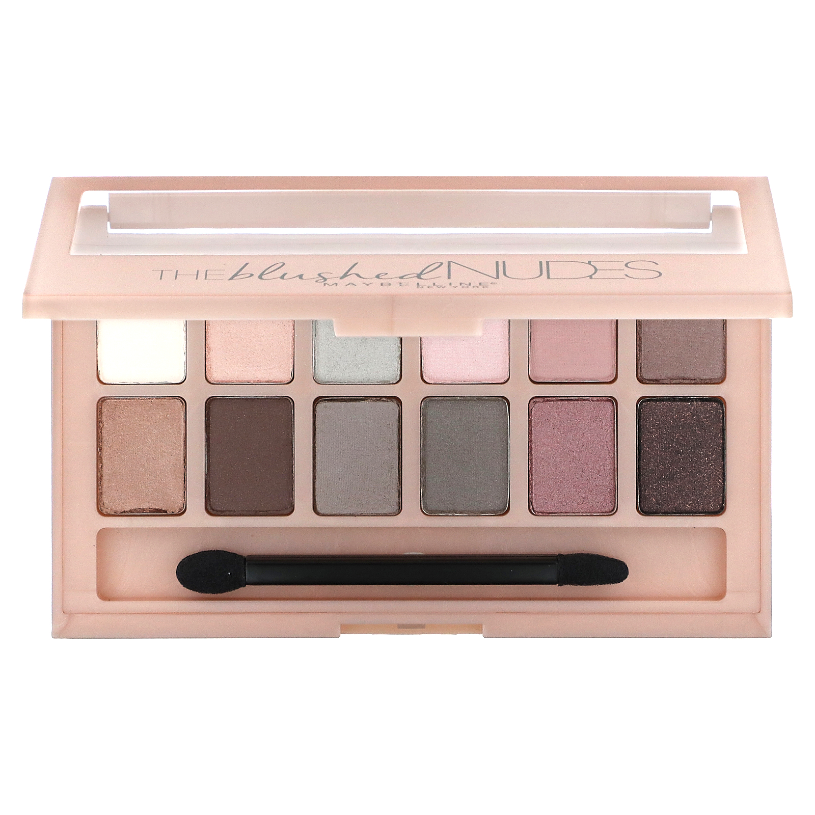 Maybelline (메이블린), The Blushed Nudes 아이섀도 팔레트, 0.34oz(9.6g) (판매가 중단된 상품)