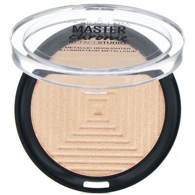 Maybelline Master Chrome, хайлайтер с металлическим блеском, оттенок Molten Gold 100, 6,7 г