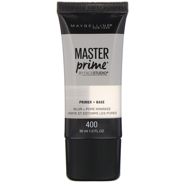 Maybelline, FaceStudio, Master Prime, Prebase de maquillaje, 400 Difumina y reduce poros, 30 ml (1 oz. líq.)