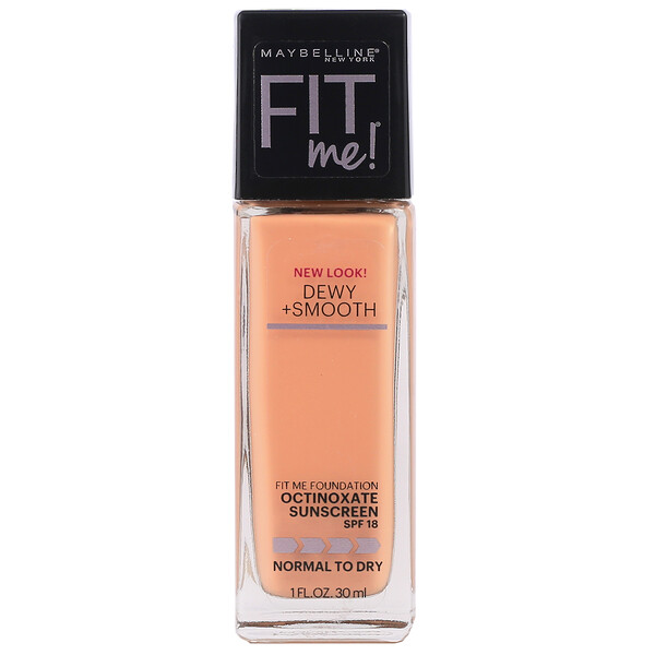 Maybelline, Fit Me, Dewy + Smooth Foundation, 322 Warm Honey, 1 fl oz
