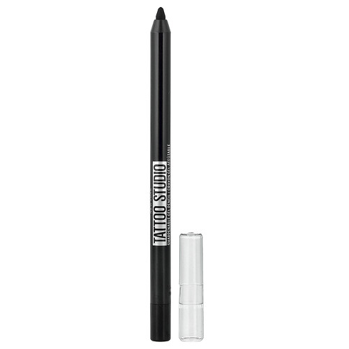 Maybelline Tattoo Studio, Eyeliner, Sharpenable Gel Pencil, Waterproof, 900 Deep Onyx, 0.04 oz (1.2 g)