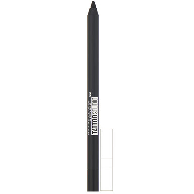 Maybelline Гелевый карандаш для глаз TattooStudio, 900 угольно-черный, 12 г