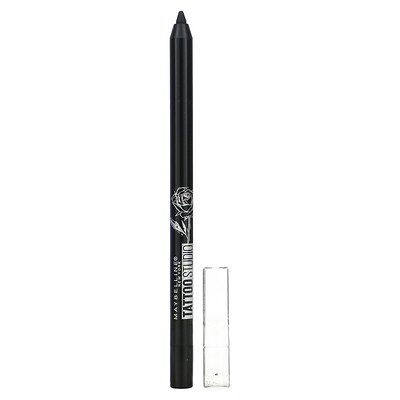 

Maybelline, TattooStudio, Gel Eyeliner Pencil, Waterproof, 900 Deep Onyx, 0.04 oz (12 g)