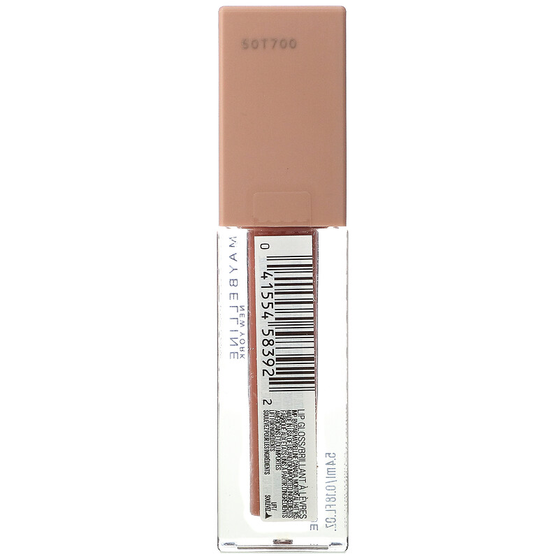 Maybelline, Lifter Gloss with Hyaluronic Acid, 008 Stone, 0.18 fl oz (5 ...