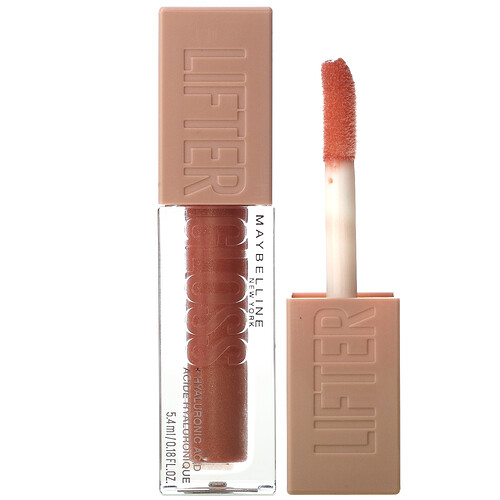 Maybelline, Lifter Gloss with Hyaluronic Acid, Lifter Gloss mit Hyaluronsäure, 009 Topaz, 5,4 ml (0,18 fl. oz.)
