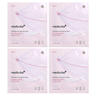 Medicube, PDRN Rózsaszín Kollagénes Gél Szépségmaszk, 4 lap, 28 g/db
