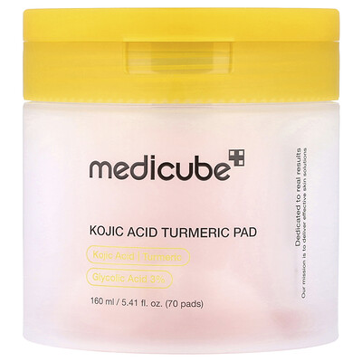 Medicube, Almohadillas de ácido kójico y cúrcuma, 70 almohadillas