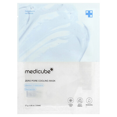 Medicube, Mascarilla de belleza y refrescante Zero Pore, 1 mascarilla, 27 g (0,95 oz)