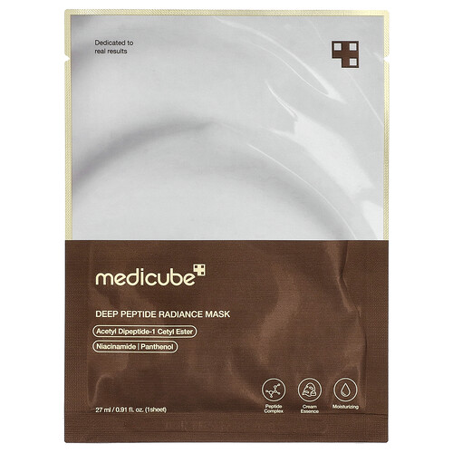 Medicube Deep Peptide Radiance Beauty Mask, 1 Sheet, 0.91 fl oz (27 ml)