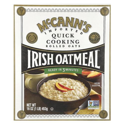 Mccann's Irish Oatmeal Quick Cooking Rolled Oats, 16 oz (453 g)