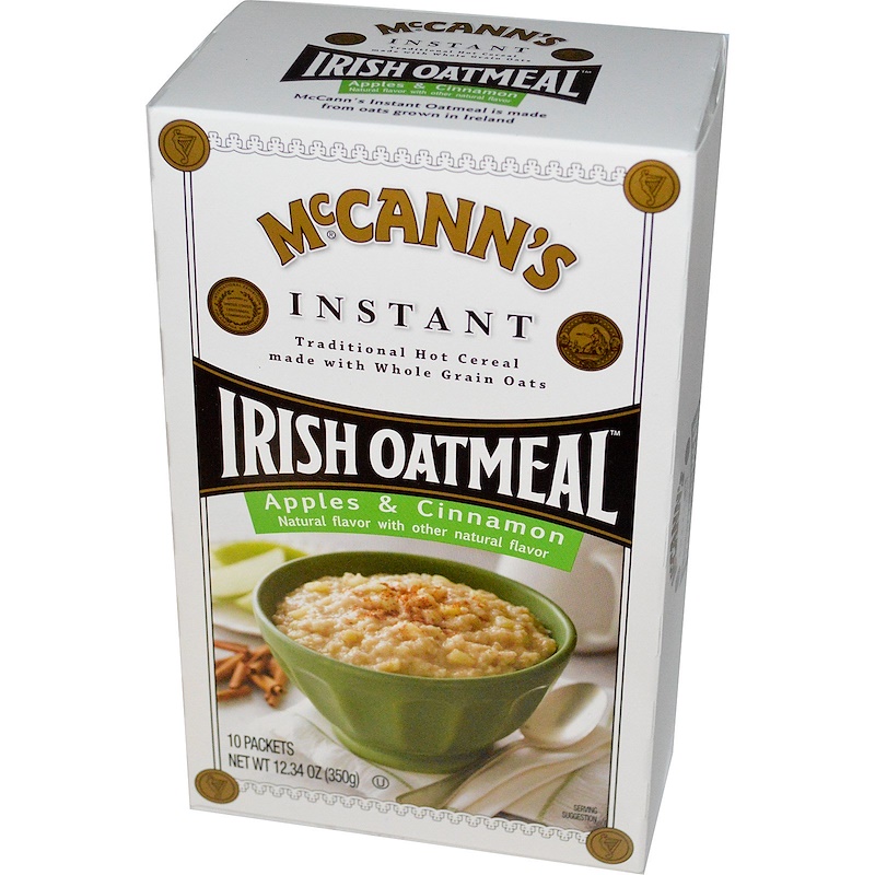 McCann's Irish Oatmeal, Instant Oatmeal, Apples & Cinnamon, 10 Packets