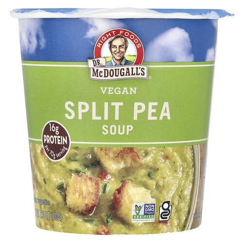 Dr. Mcdougall's Vegan Split Pea Soup, 2.5 oz (70 g)