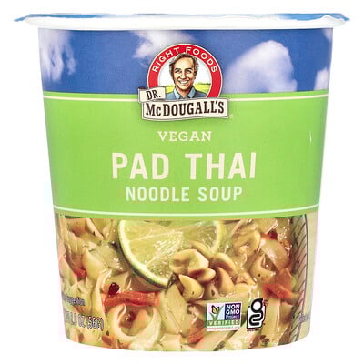 Product Image for Dr. McDougall's, Vegan Pad Thai Noodle Soup, 2 oz (56 g)