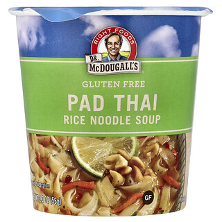 Dr. McDougall's, Glutenvrije Pad Thai rijstnoedelsoep, 56 g