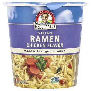 Dr. McDougall's, Vegan Ramen, Chicken Flavor, 1.8 oz (50 g)