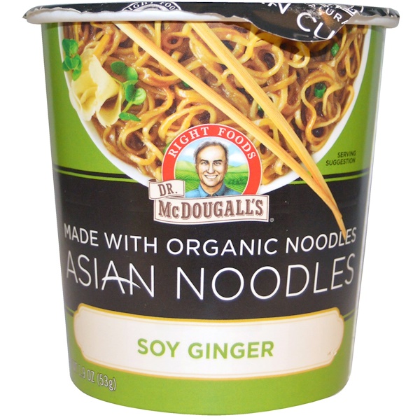 Dr. McDougall's, Asian Noodles, Soy Ginger , 1.9 oz (53 g) (Discontinued Item) 