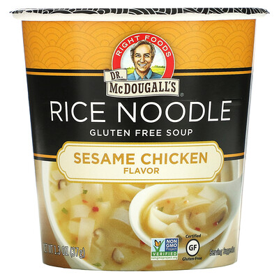 Dr. McDougall's Rice Noodle, Sesame Chicken, 1.3 oz (37 g)