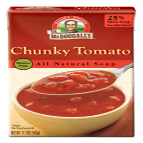 Dr. McDougall's, All Natural Soup, Chunky Tomato, 17.7 oz (502 g) (Discontinued Item) 