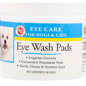 Отзывы о Miracle Care, Eye Care, Eye Wash Pads, For Dogs & Cats, 90 Pads