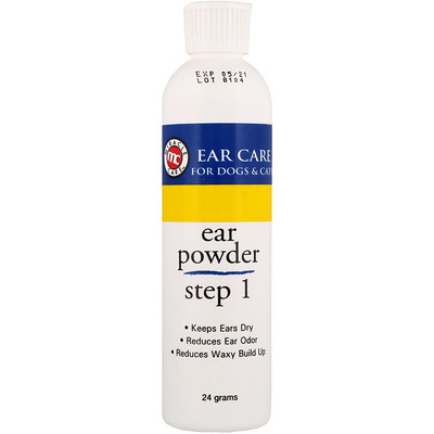 

Miracle Care Ear Care, Ear Powder, For Dogs & Cats, Step 1, 24 g