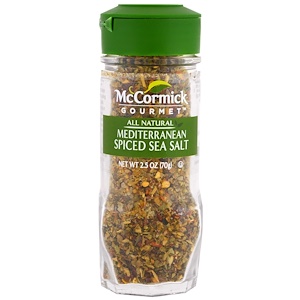 Отзывы о МакКормик Гурмэ, All Natural, Mediterranean Spiced Sea Salt, 2.5 oz (70 g)