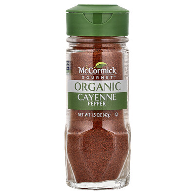 McCormick Gourmet, Pimienta de cayena orgánica, 42 g (1,5 oz)