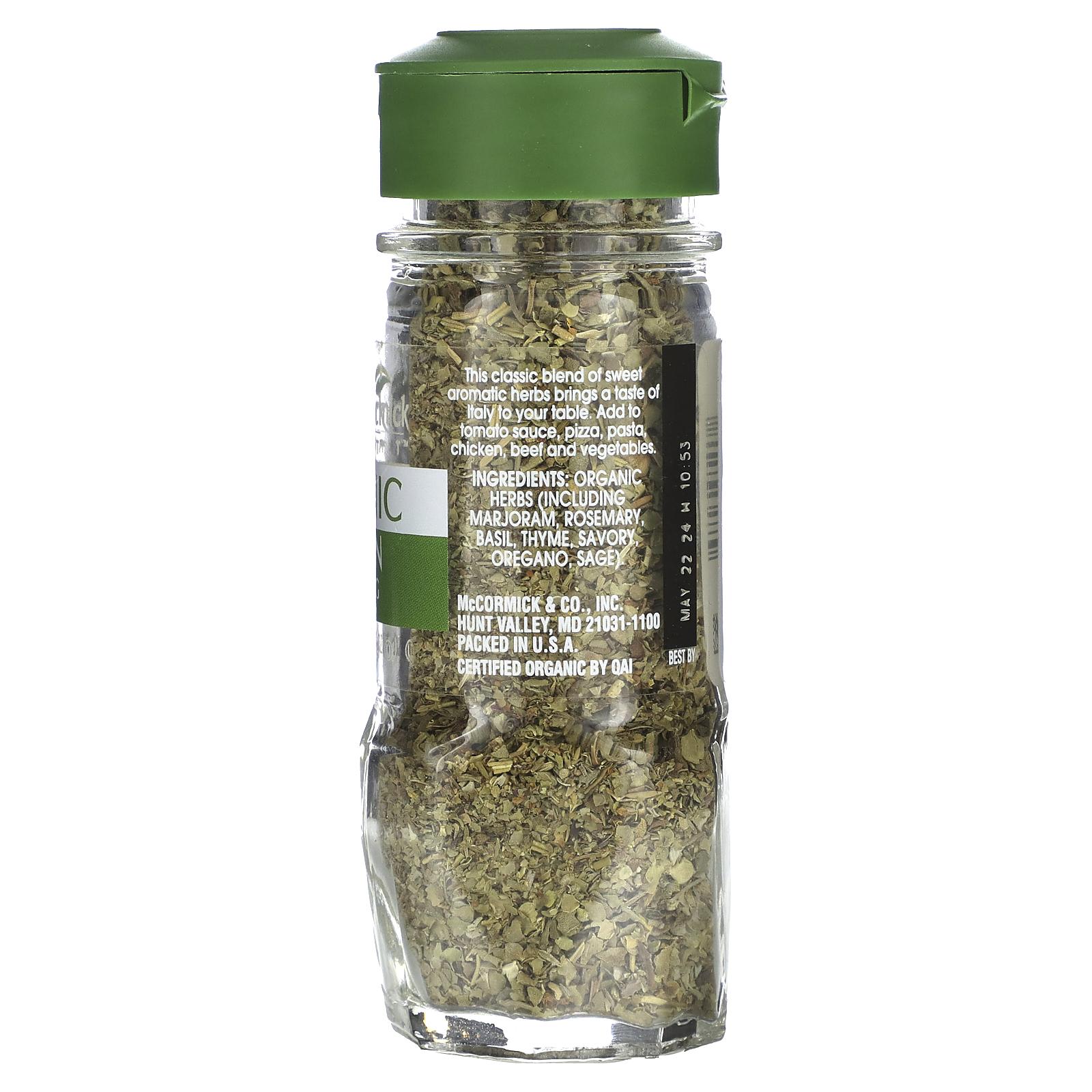 McCormick Gourmet, Organic Italian Seasoning, 0.55 oz (15 g)