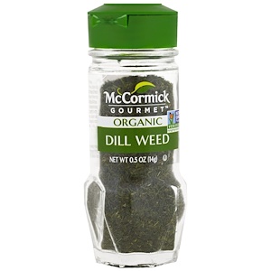McCormick Gourmet, Organic, Dill Weed, 0.50 oz (14 g)