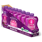 Mamma Chia, Chia Squeeze, Органическая энергетическая закуска из семян чиа со вкусом ежевики, 8 порций, 3,5 унции (99 г) каждая отзывы