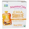 Mamma Chia, チーアスクイーズ, バイタリティスナック, マンゴーココナッツ, 4袋, 各3.5オンス (99 g) Each