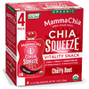Mamma Chia, Organic Chia Squeeze, Vitality Snack, Cherry Beet, 4 Squeezes, 3.5 oz (99 g) Each