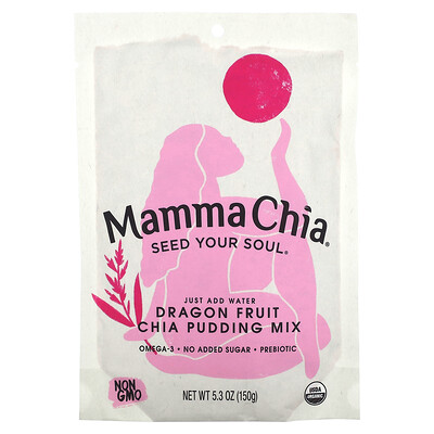 

Mamma Chia Смесь для пудинга с чиа драконий фрукт 150 г (5 3 унции)