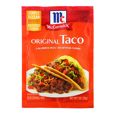 McCormick Original Taco Seasoning Mix, 1oz (28 g)