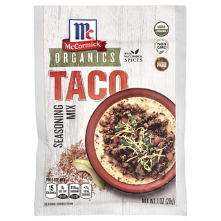 McCormick, Mezcla de condimentos orgánicos, Taco, 28 g (1 oz)