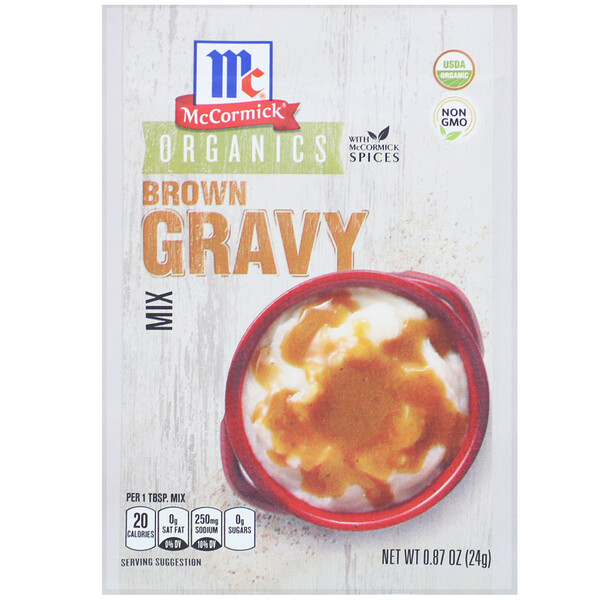 McCormick‏, Organic Brown Gravy Mix, 0.87 oz (24 g)
