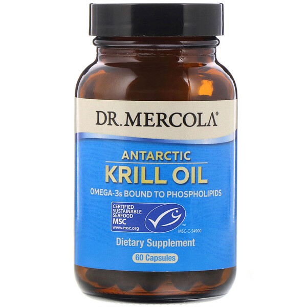 Dr. Mercola, ナンキョクオキアミ油、60錠