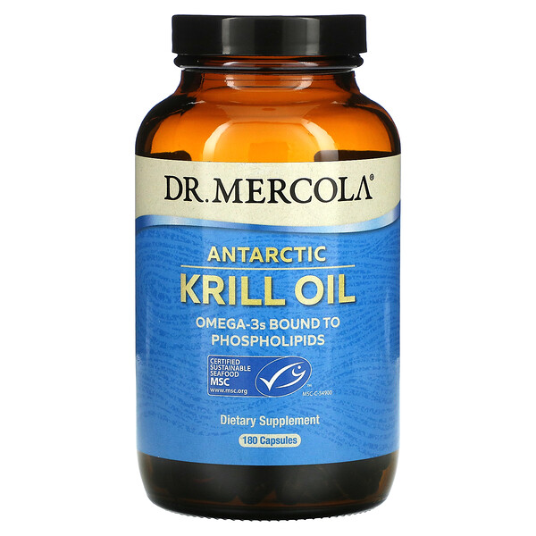 Dr. Mercola, Antarctic Krill Oil, 180 Capsules