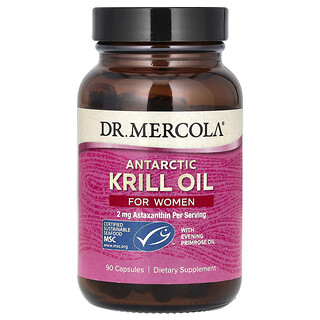 Dr. Mercola (닥터머콜라), 여성용 남극 크릴 오일, 캡슐 90정