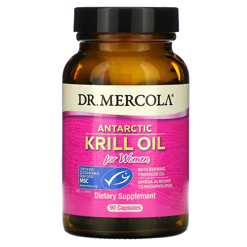 Dr. Mercola, Antarctic Krill Oil for Women, 90 Capsules iHerb