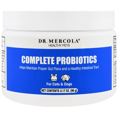 Dr. Mercola комплекс пробиотиков, для кошек и собак, 90 г (3,17 унции)